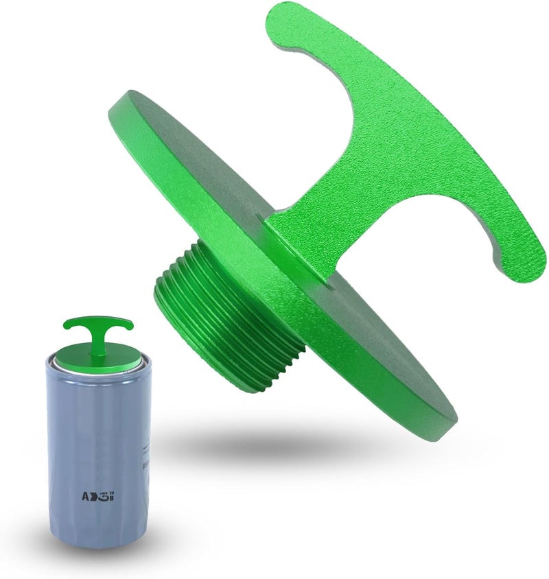 minlen Oil Filter Plug Tool, Aluminum Alloy Oil Filter Cap Off Tool for Dodge Ram 2500, 3500, 4500, 5500 Cummins 05083285aa Mo285 Turbo Diesel 5.7l 6.4l 6.7l (Green) - Image 1
